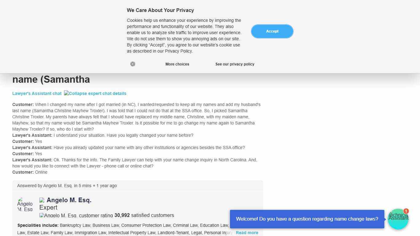 Can I Change My Name Again Post-Marriage in NC?