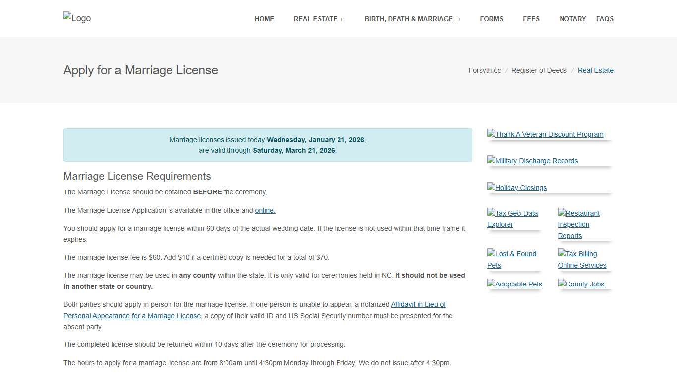 Register of Deeds | Forsyth County Government | Forsyth County North Carolina